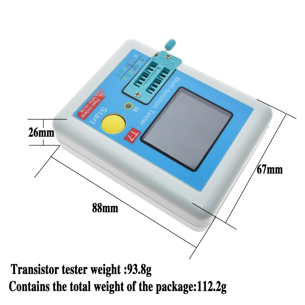 Acheter Testeur de Transistor PDTO Diode TFT Triode compteur de capacité  LCR mètre NPN PNP MOSFET